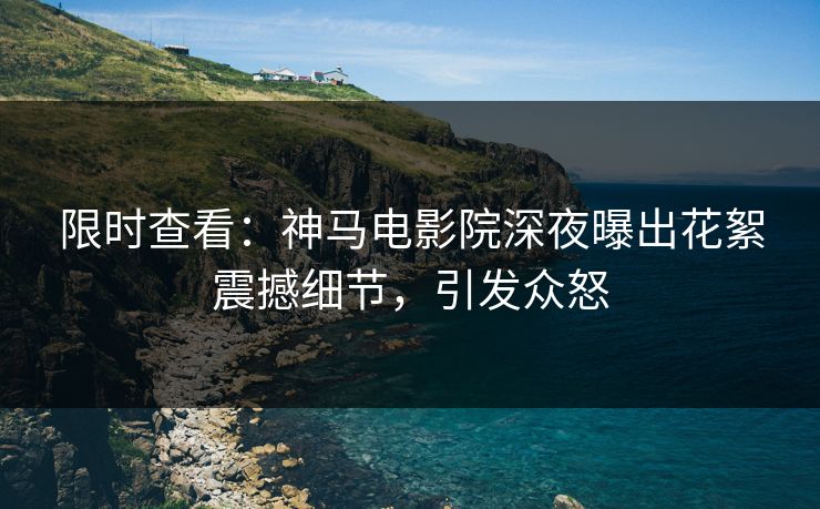 限时查看：神马电影院深夜曝出花絮震撼细节，引发众怒